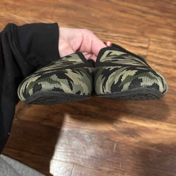 Birdies Blackbird Flat Loafer Shoe Camo Green Point Knit Size 9 - Picture 7 of 7